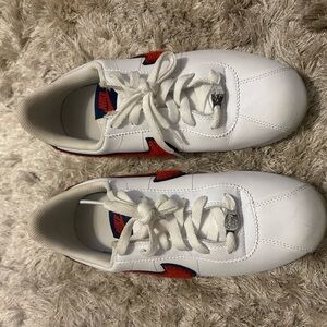 Nike Women’s/Men's White and Red Cortez